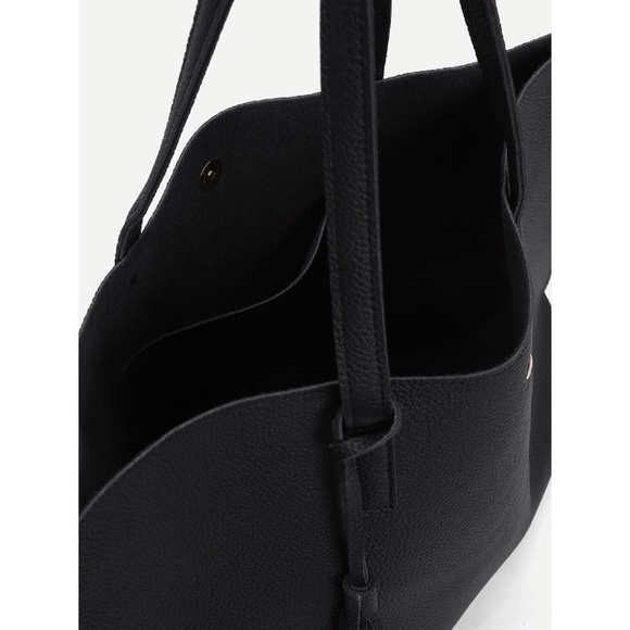 Large Vegan Leather Tote - Picture 4 of 9